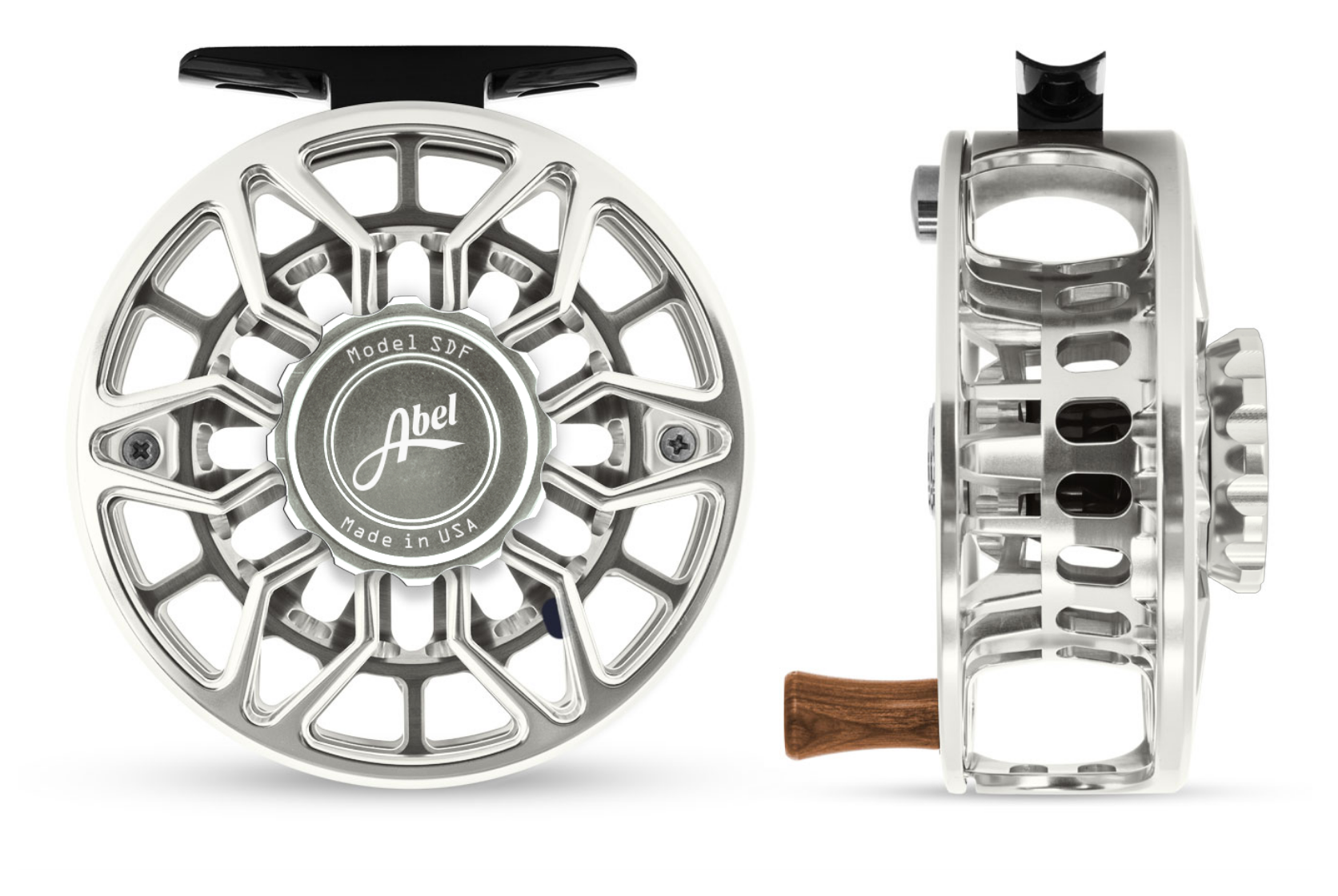 abel x stream fly reel Abel SDF Reel in Platinum Silver – Salt Fly Pro