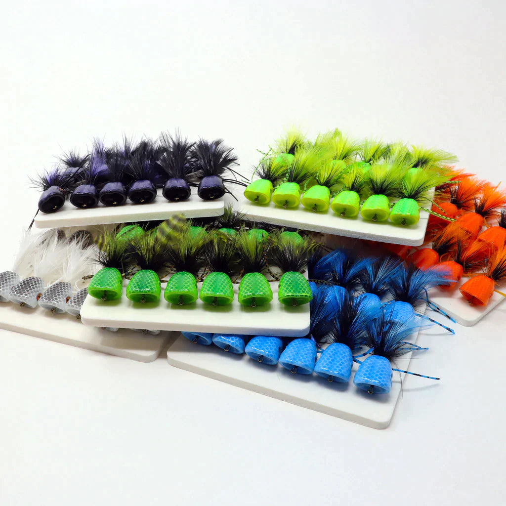 Double Barrel Bass Bug Popper Chartreuse/Yellow #6