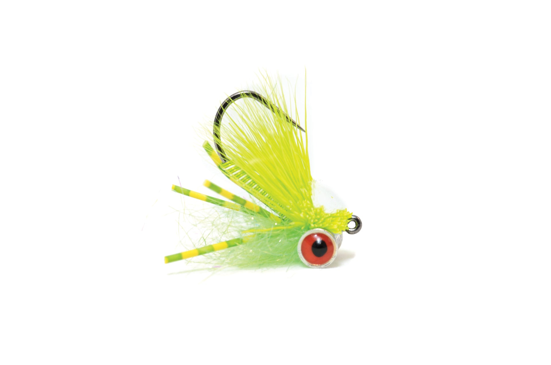 Bluegill Mini Slider Chartreuse & White #8