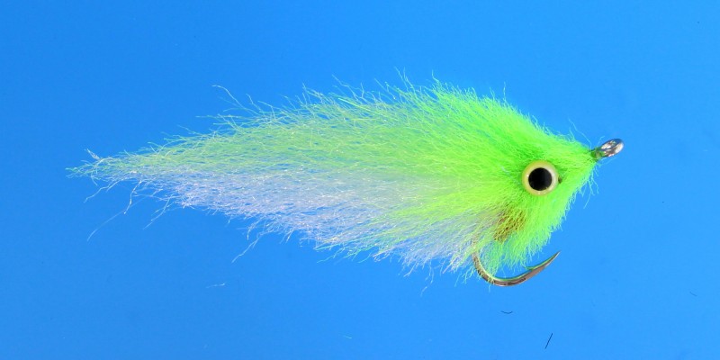 EP Gulf Coast SP Chartreuse / White #2/0 - EP Flies