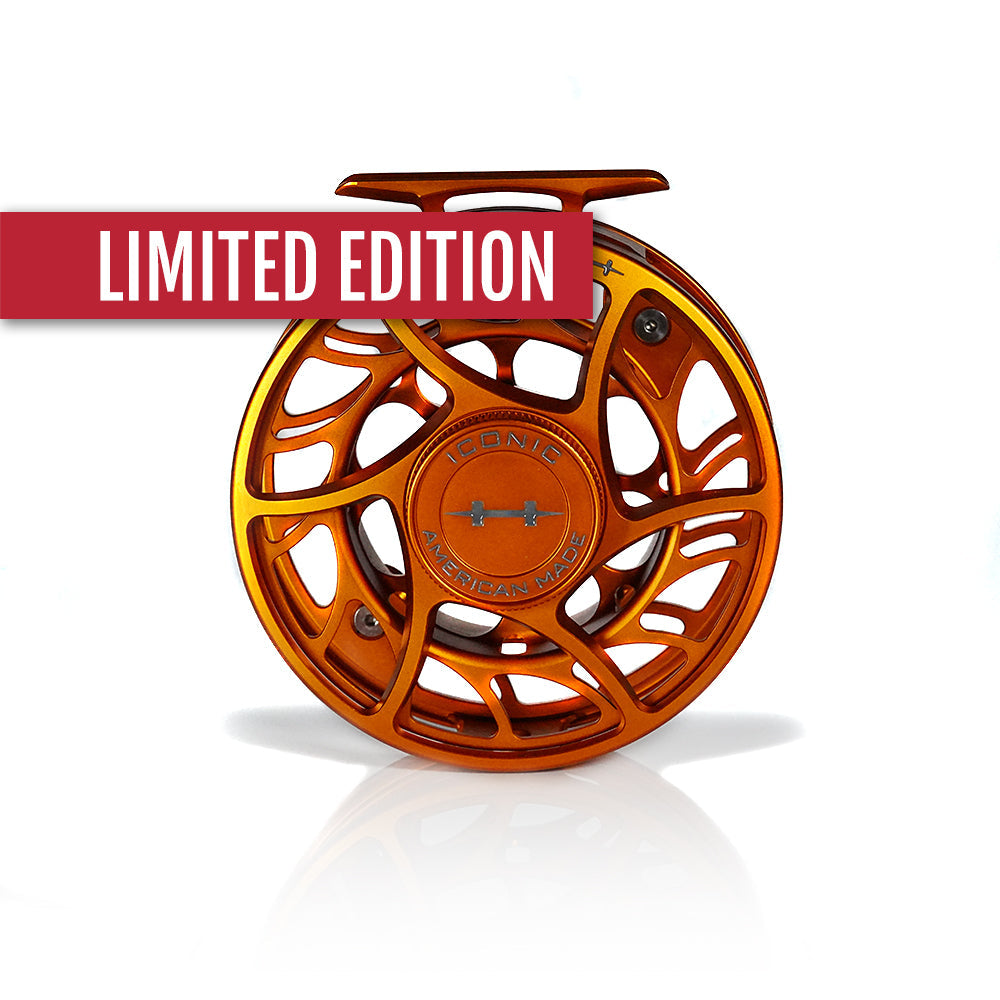 Hatch Iconic 5 Plus Campfire Orange Special Limited Edition Fly Reels - NEW!
