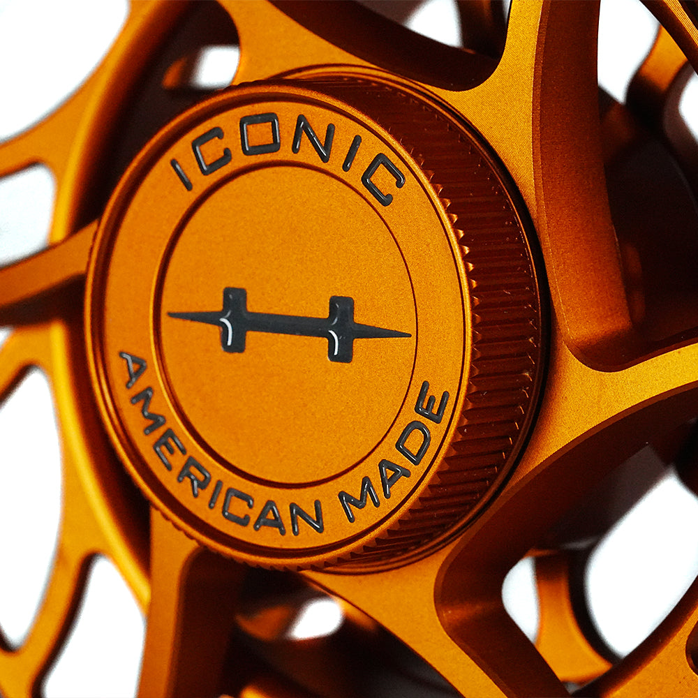Hatch Iconic 9 Plus Campfire Orange Special Limited Edition Fly Reels - NEW!