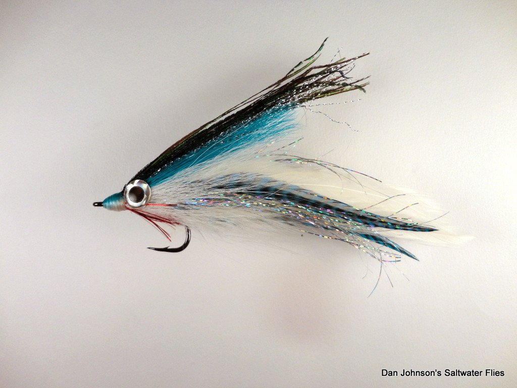 Big Eye Deceiver - Blue / White - Dan Johnson Custom Saltwater Flies