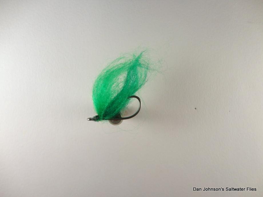 Milkfish Algae Fly #4 - Green - Dan Johnson Custom Saltwater Flies