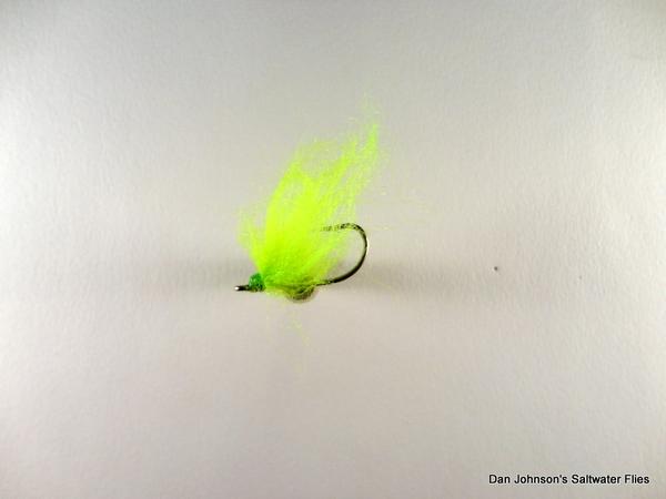 Milkfish Algae Fly #4 - Light Green - Dan Johnson Custom Saltwater Flies