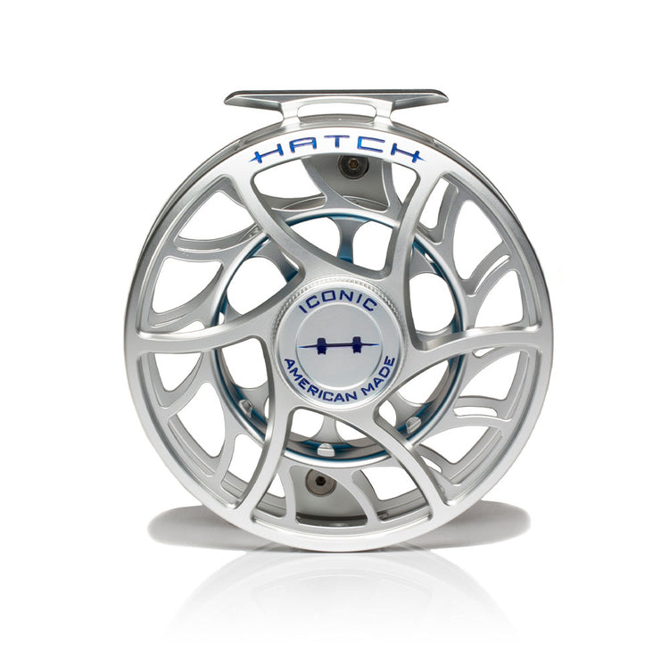 Hatch Iconic 11 Plus Fly Reel Clear/Red / Large Arbor