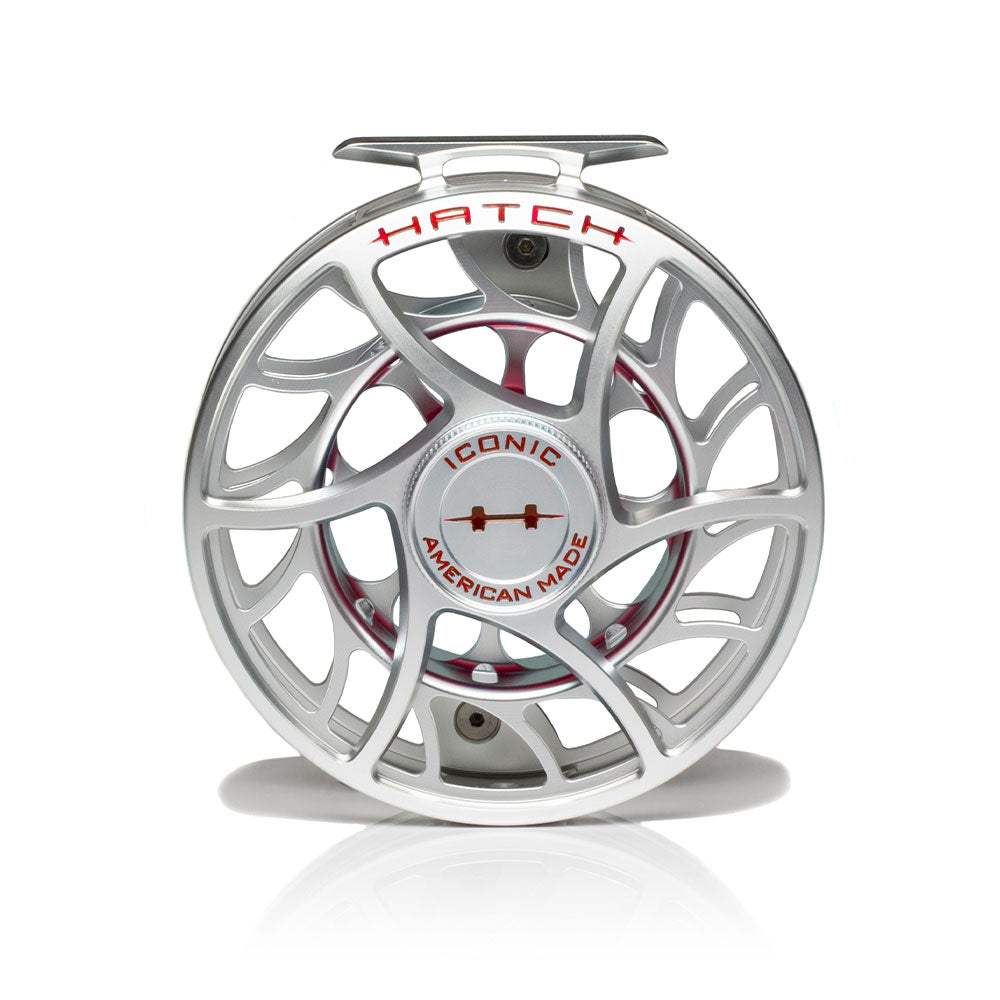 Hatch Iconic 11 Plus Mid Arbor Saltwater Fly Reels in Gray