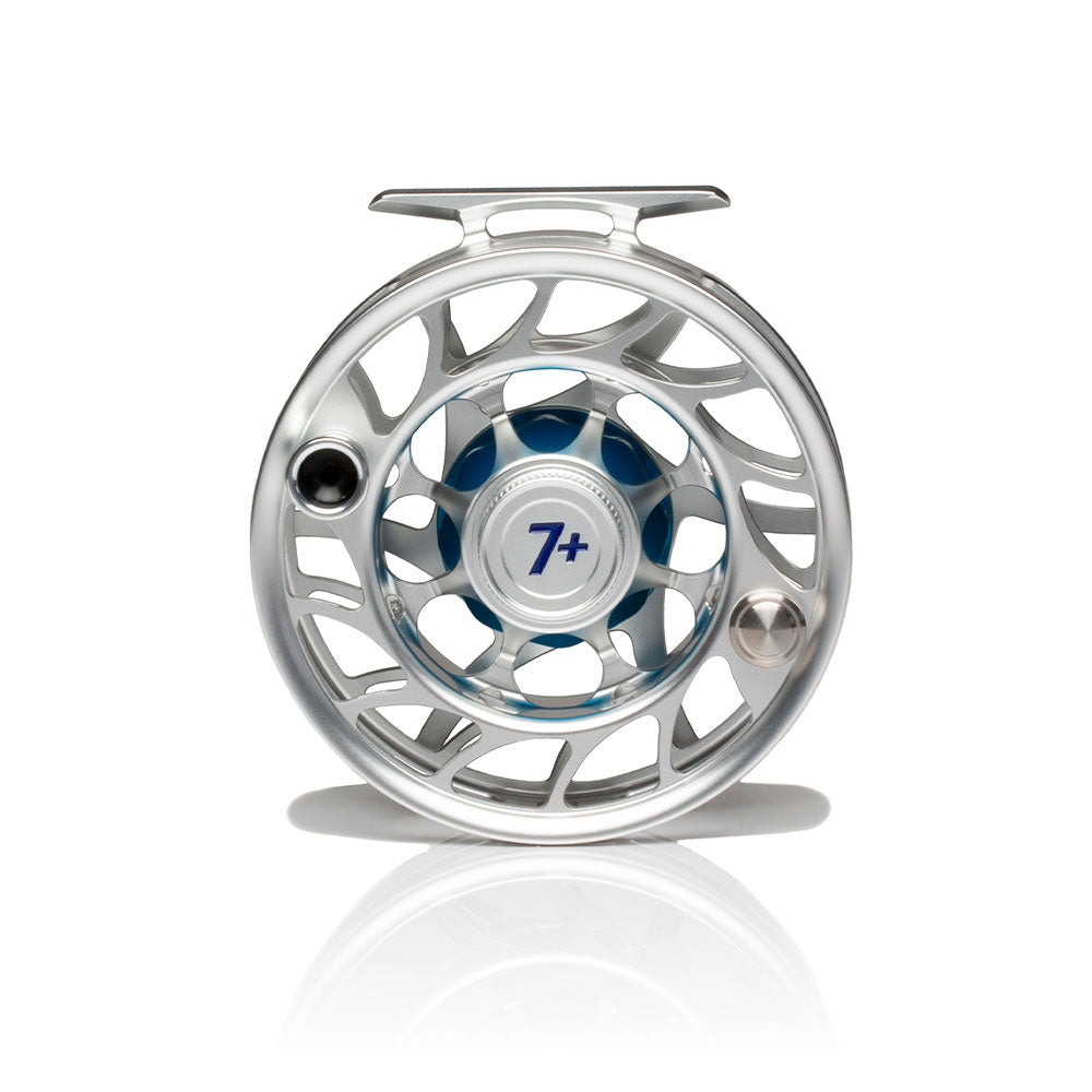 Hatch Iconic 7 Plus Fly Reel Clear/Blue / Large Arbor
