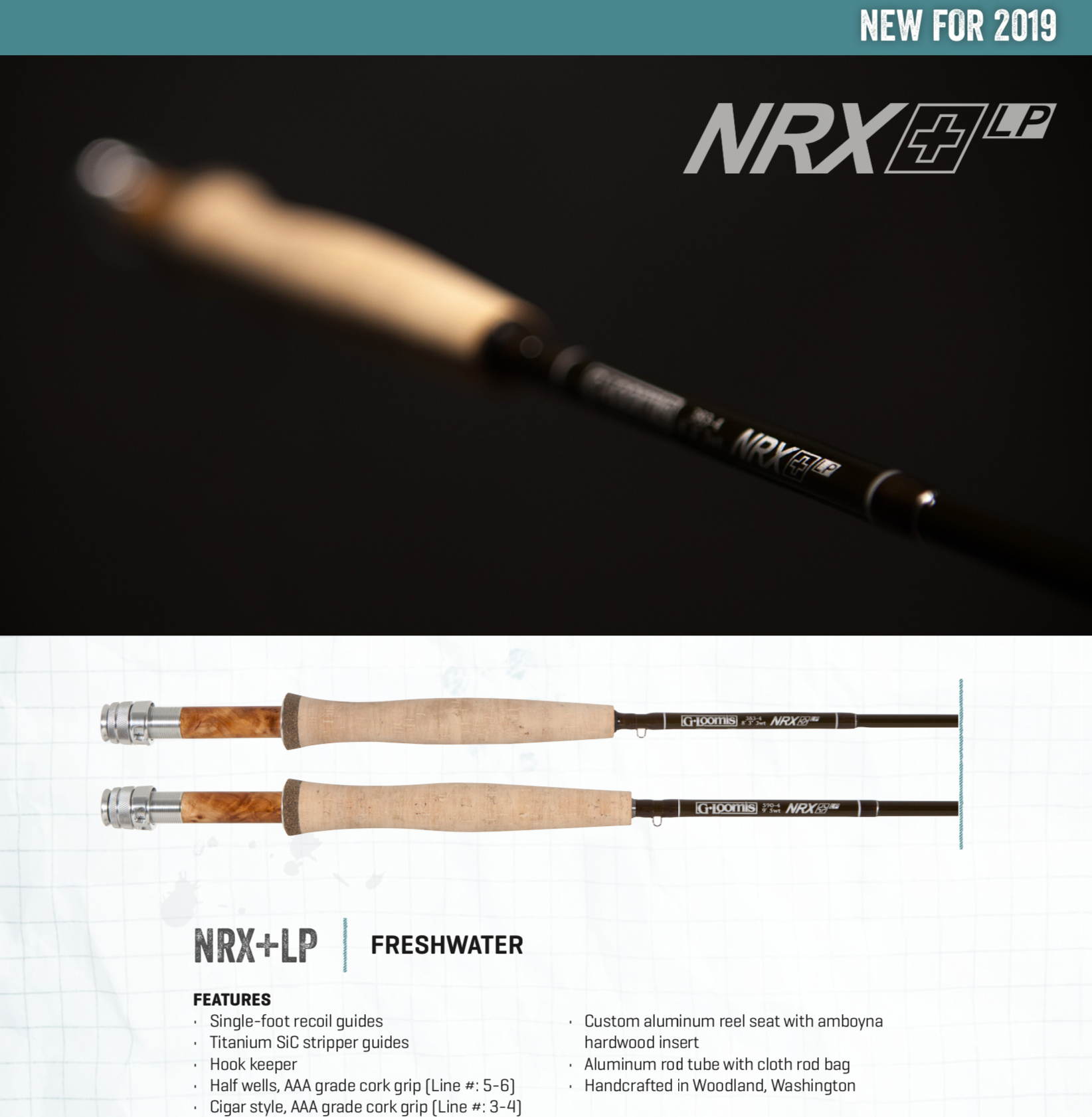 G. Loomis NRX+ LP (Lite Presentation) Freshwater Fly Rods