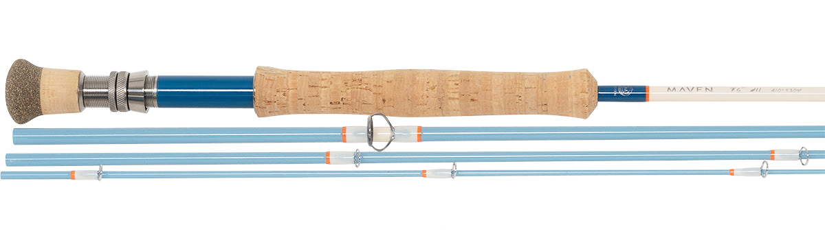 Maven Mission Fly Rods for Saltwater in Vintage Blue