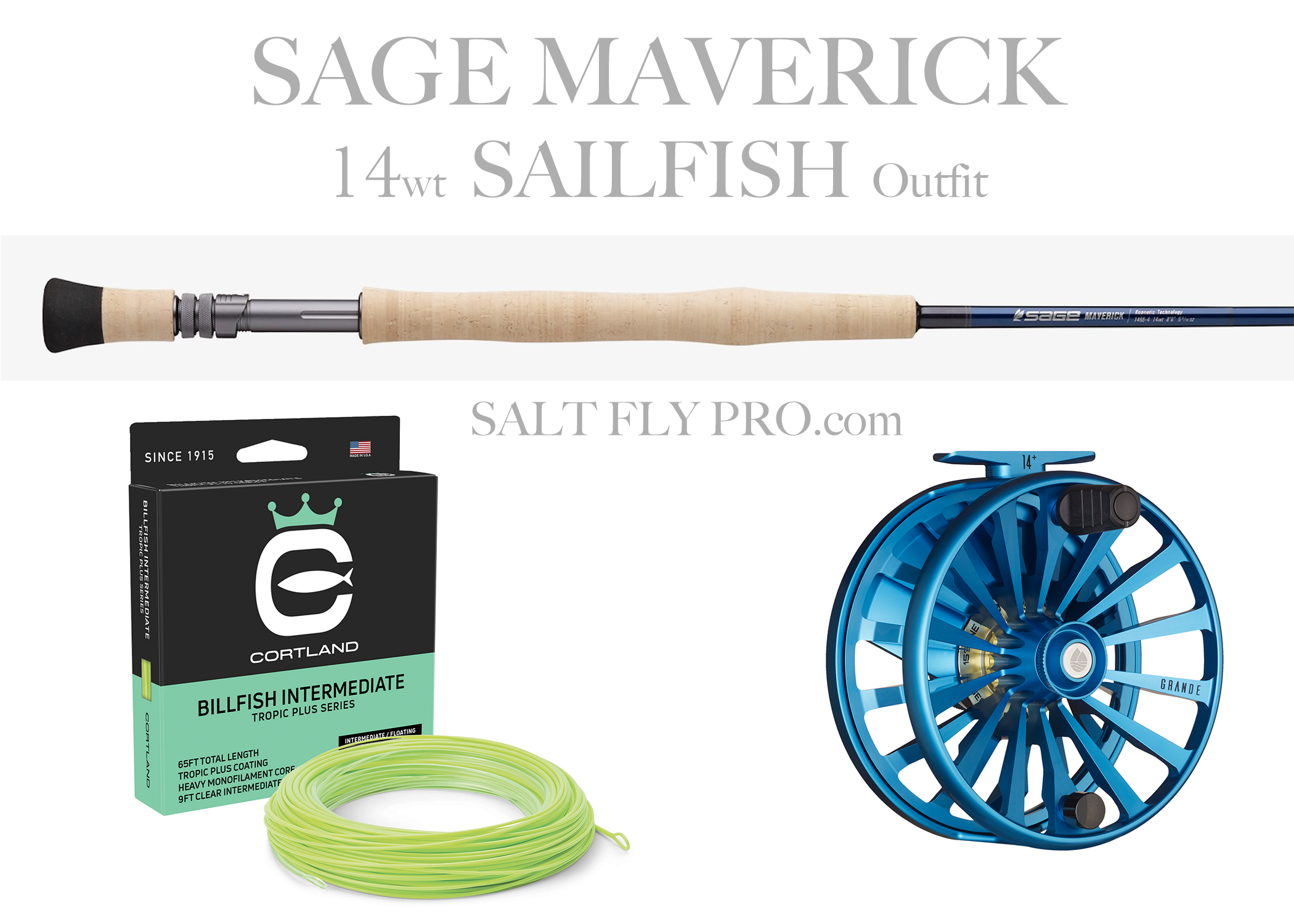 Sage MAVERICK 14wt SAILFISH Fly Rod Outfit - NEW!