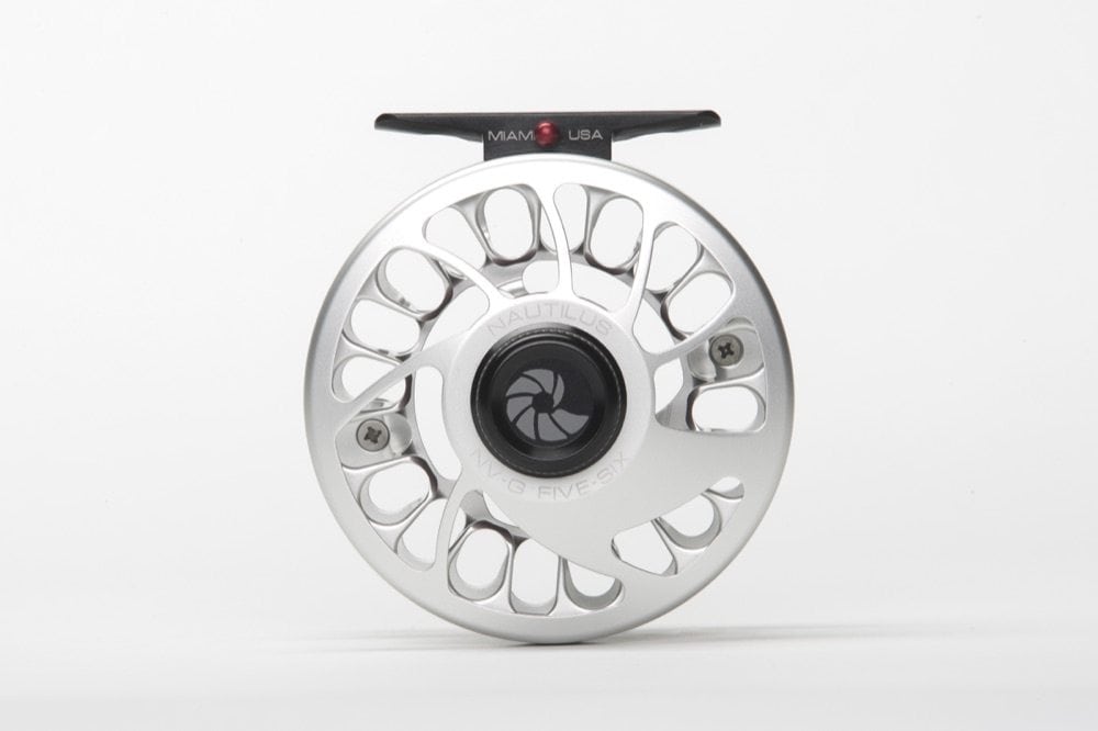black nvg fly reel Nautilus NV-G Saltwater Fly Reel Silver 7/8 WT