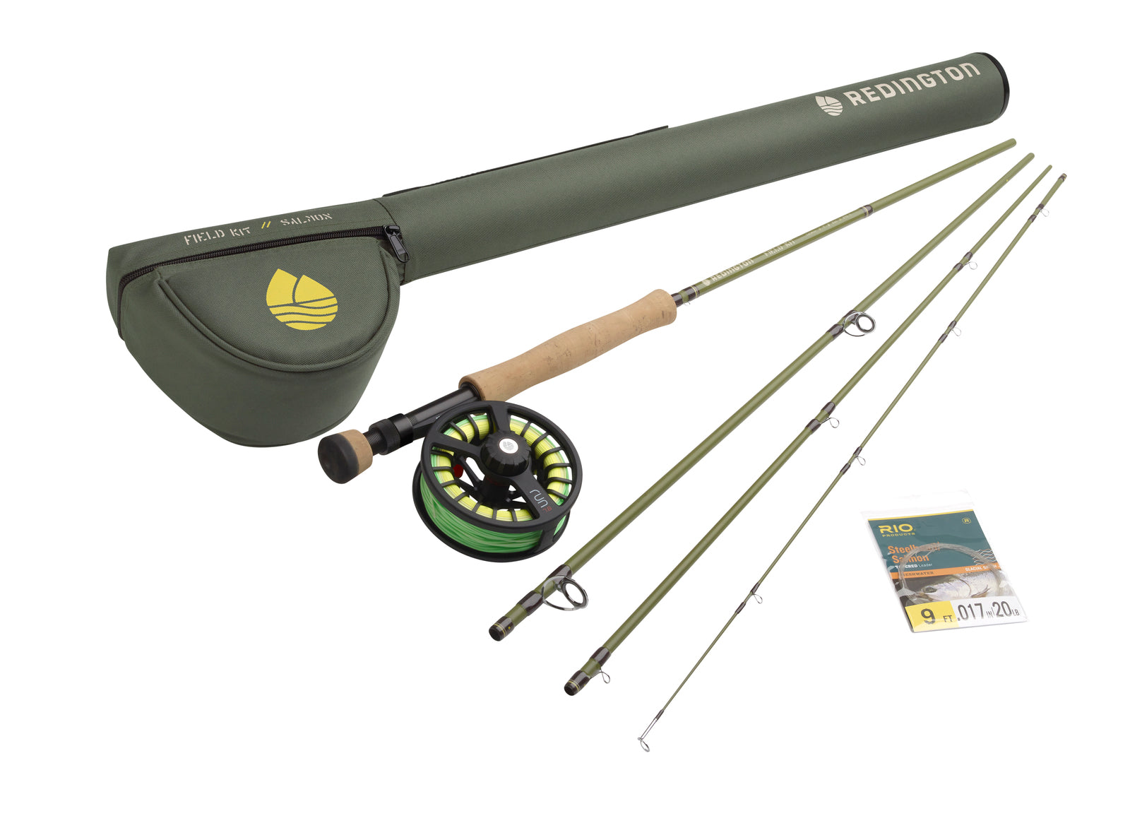Redington Salmon Field Kit - NEW! Fly Rod & Reel Combo w/ Case