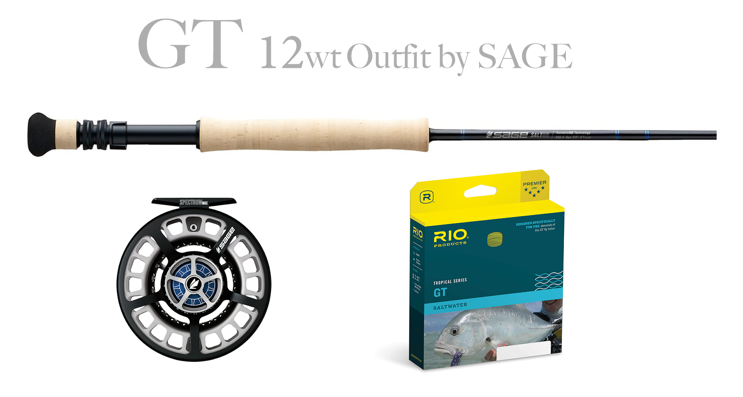 Sage SALT HD 12wt GT GIANT TREVALLY Combo - Discontinued