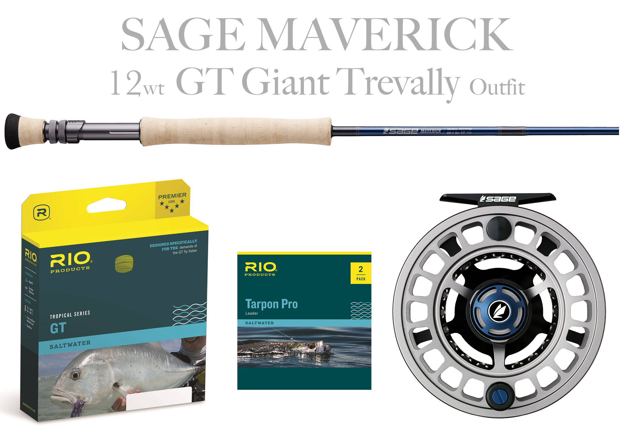 Sage MAVERICK 12wt - GT GIANT TREVALLY Combo - Discontinued