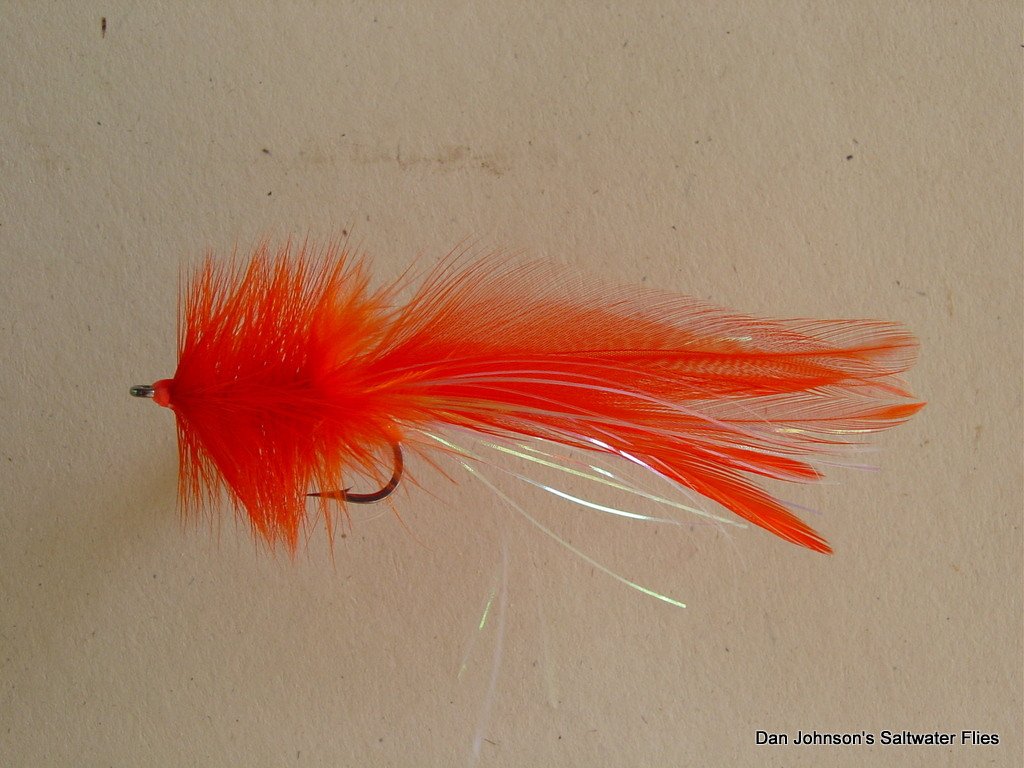 Seaducer - Orange - Dan Johnson Custom Saltwater Flies