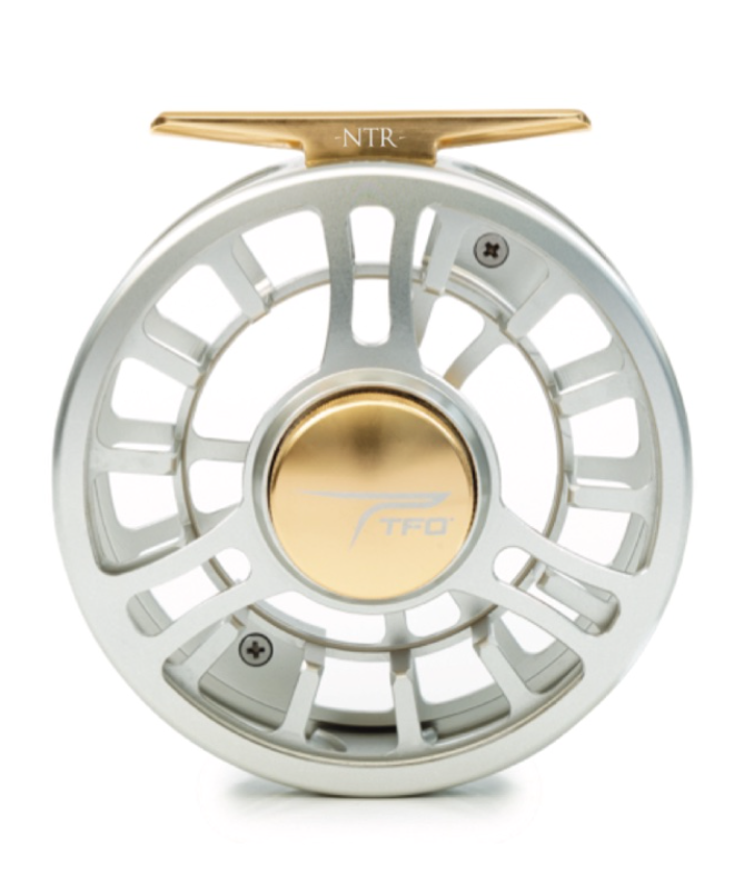 TFO NTR Fly Reels in Silver/Gold Salt Fly Pro TFO NTR Fly Reels in Silver/Gold Salt Fly Pro