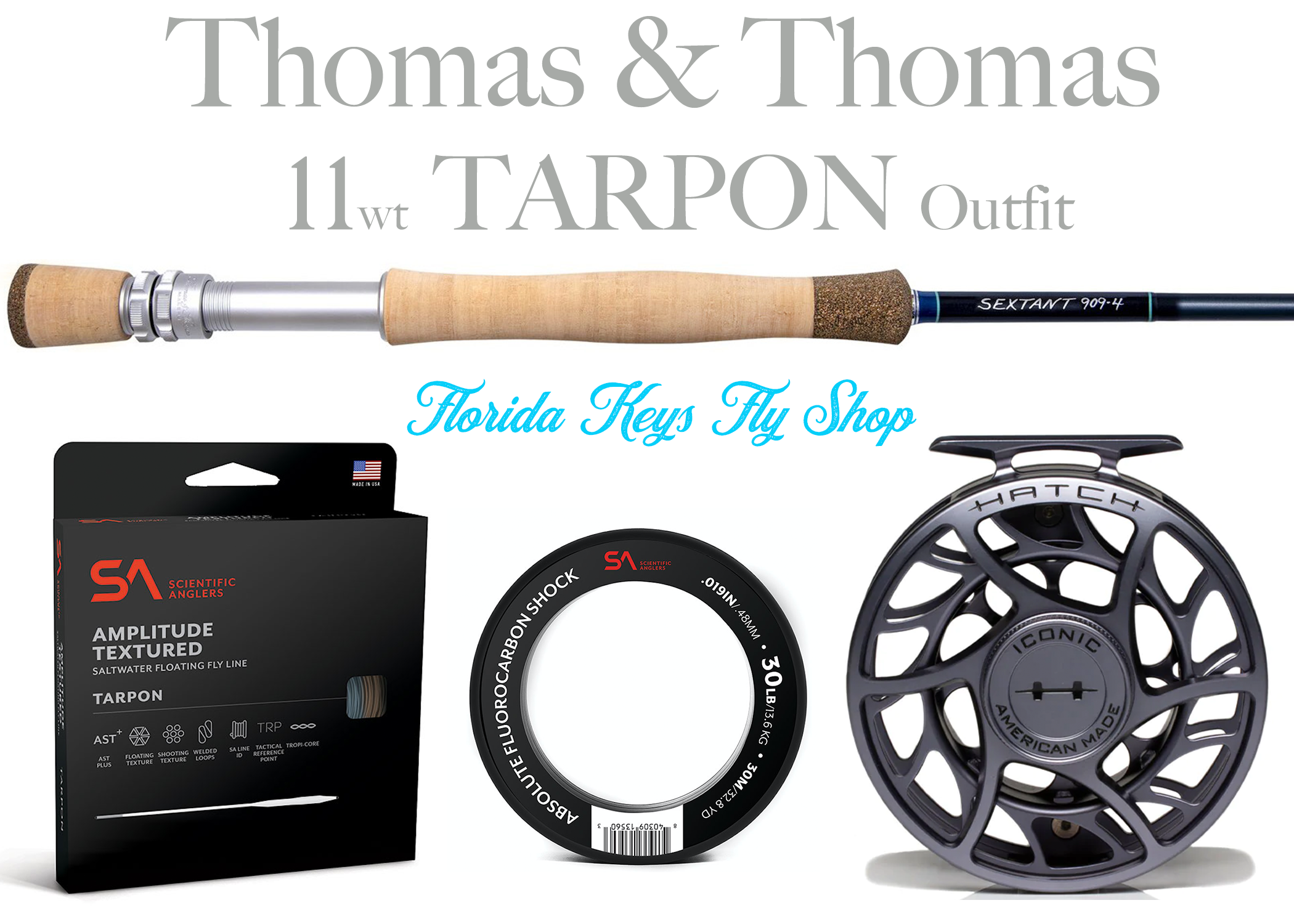 El Jefe Saltwater Fly Fishing Combo Package | 904-10 | 9' Four Section 10  Weight Fly Rod And Reel Outfit