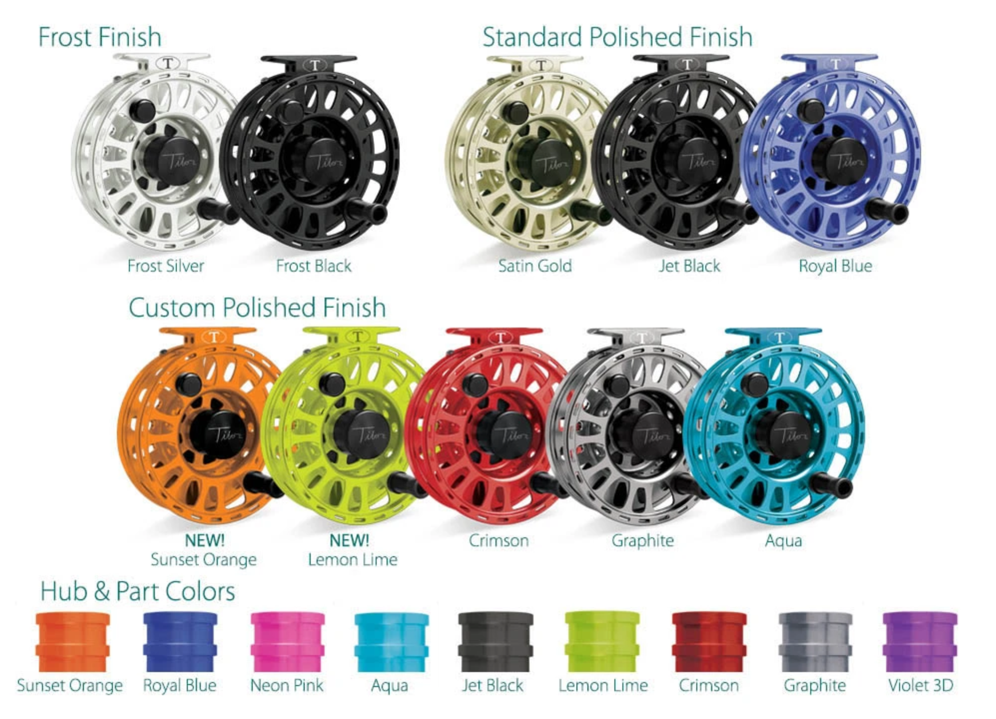 Tibor HUB COLOR for Fly Reels (Free Option - Add to Cart with Reel)