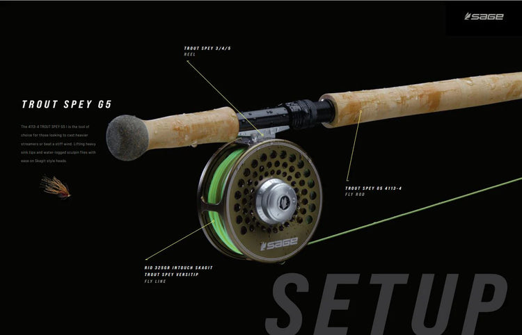 Sage Trout 3/4/5 Spey Fly Reel Bronze