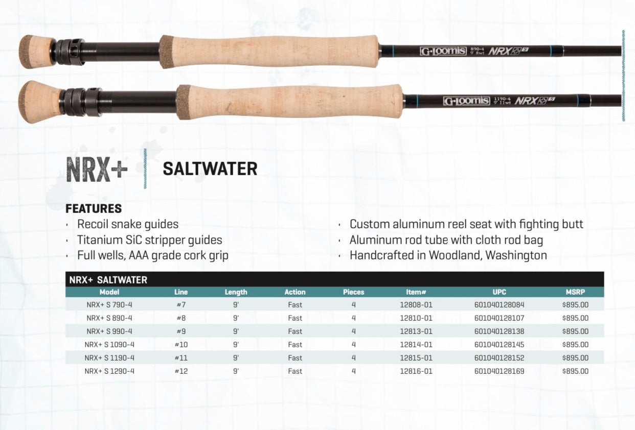 G. Loomis NRX+S Saltwater Fly Rods