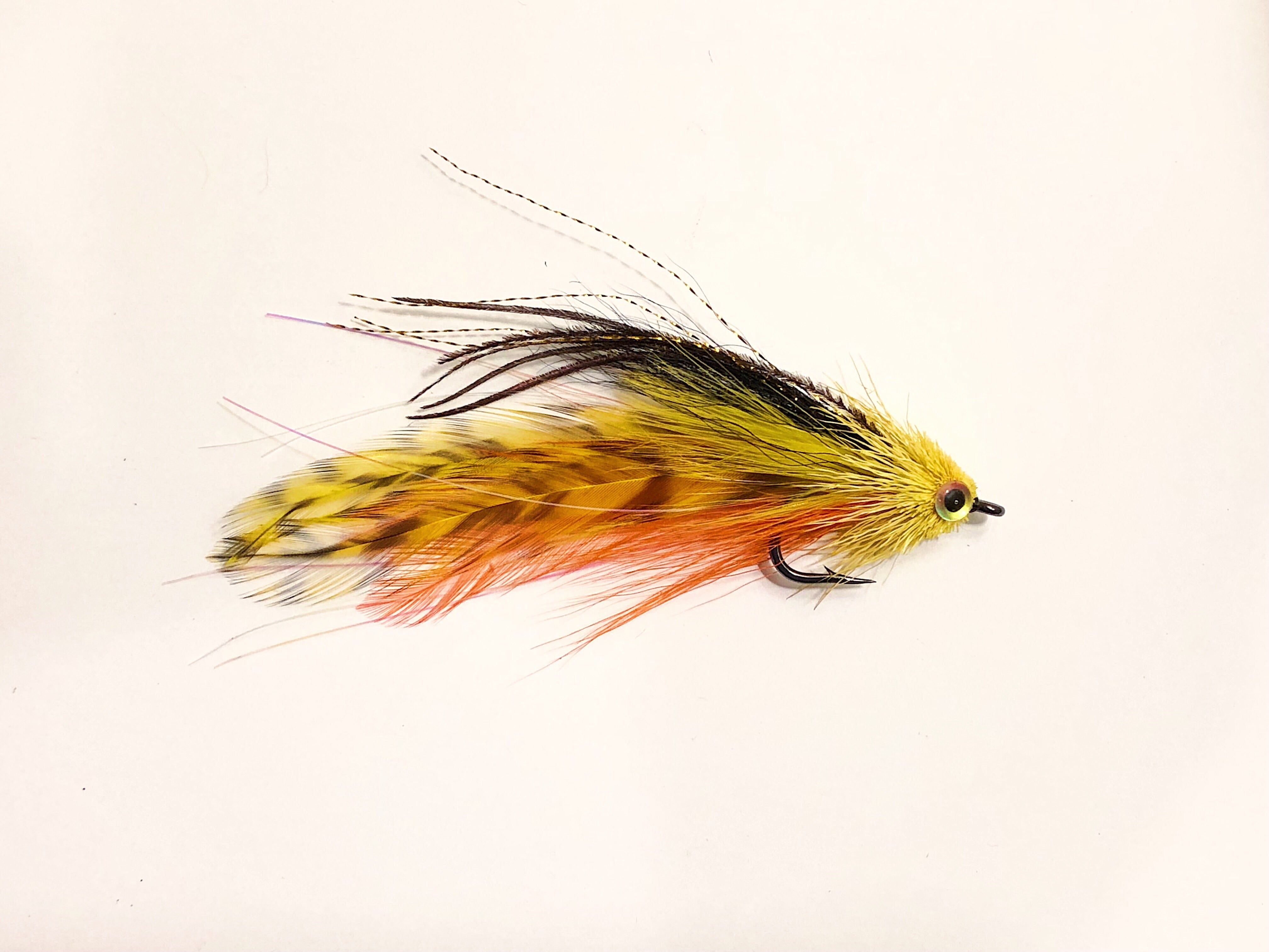 Andino Deceiver - Yellow / Black #4/0 - Ben Piercy Custom Flies - Exclusively for Salt Fly Pro