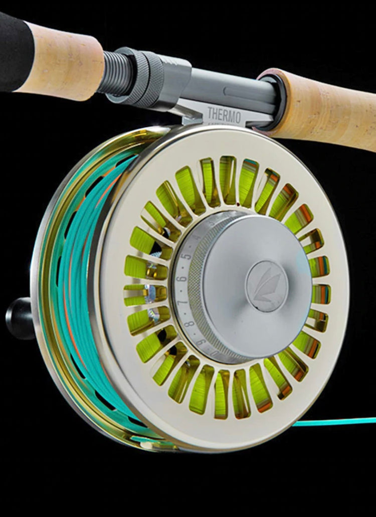 SAGE THERMO Fly Reel 12-16 WT for Offshore/Bluewater - Champagne - NEW
