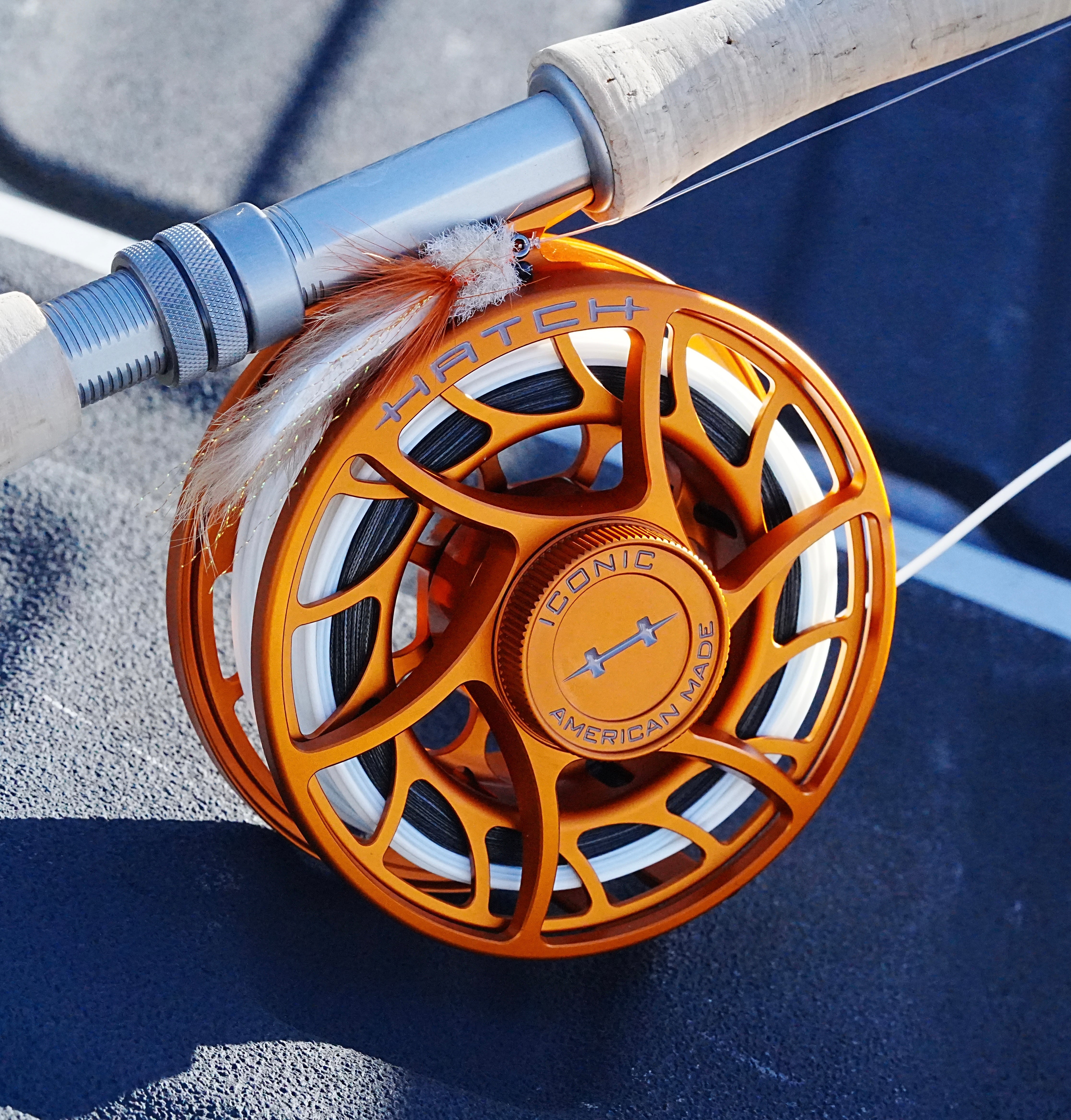 Hatch Iconic 7 Plus Campfire Orange Special Limited Edition Fly Reels