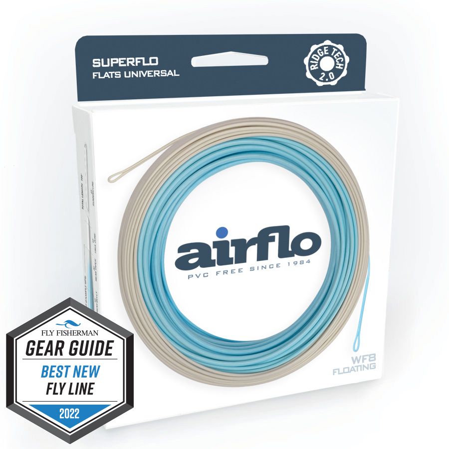 airflo v2 fly reels Airflo Ridge 2.0 Flats Universal Taper 9' Clear Tip WF 11