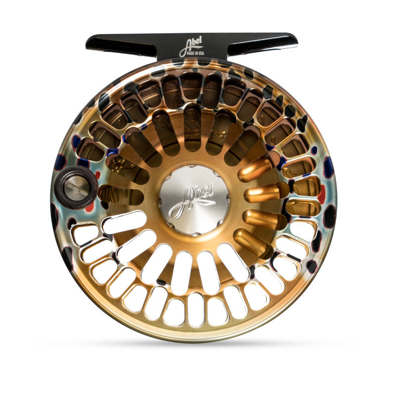 brown trout fly reel Abel TR Fly Reel In Fish Graphics 5/6 / Native Brown Trout
